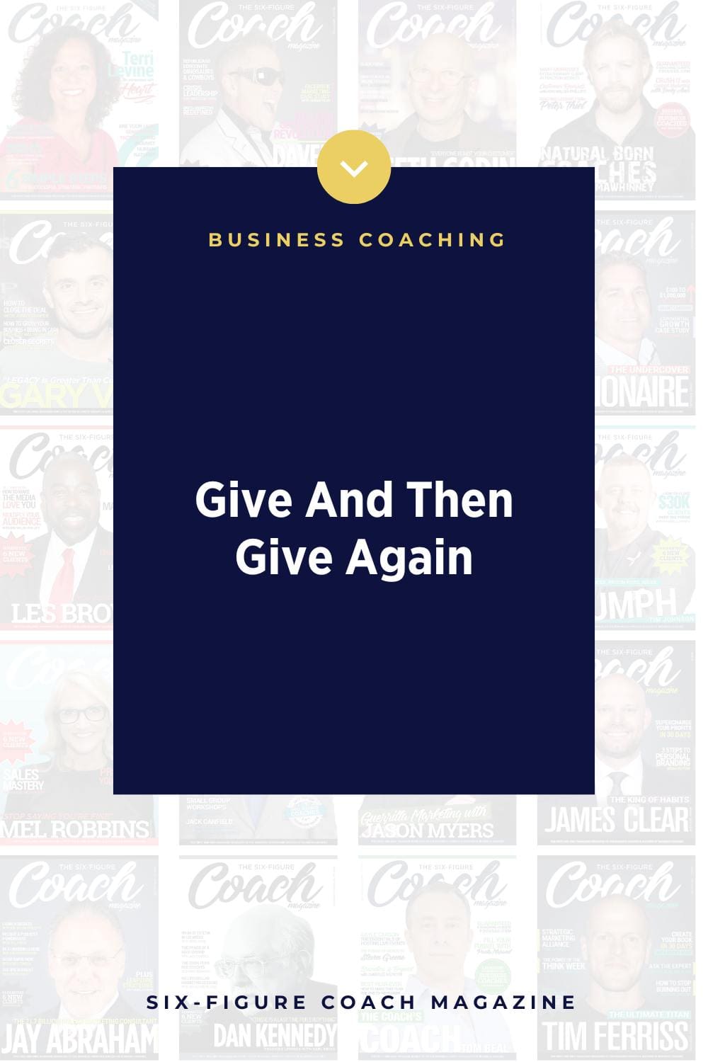 Give And Then Give Again with Terri Levine