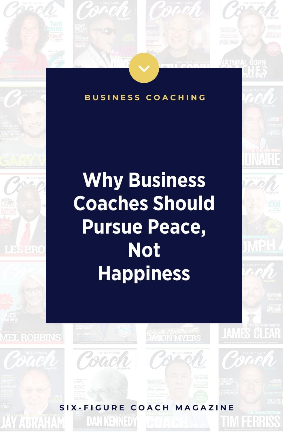 Why Business Coaches Should Pursue Peace, Not Happiness